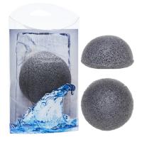 Beauty Bar Konjac Me Pure Konjac Sponge for body with bamboo charcoal - Beauty Bar спонж конняку для лица с бамбуковым углем